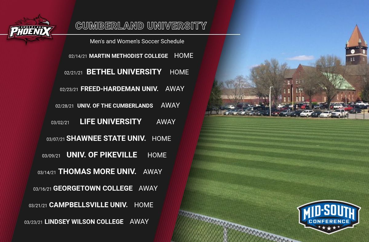 Mid-South Conference releases men's and women's conference soccer schedules for this spring!