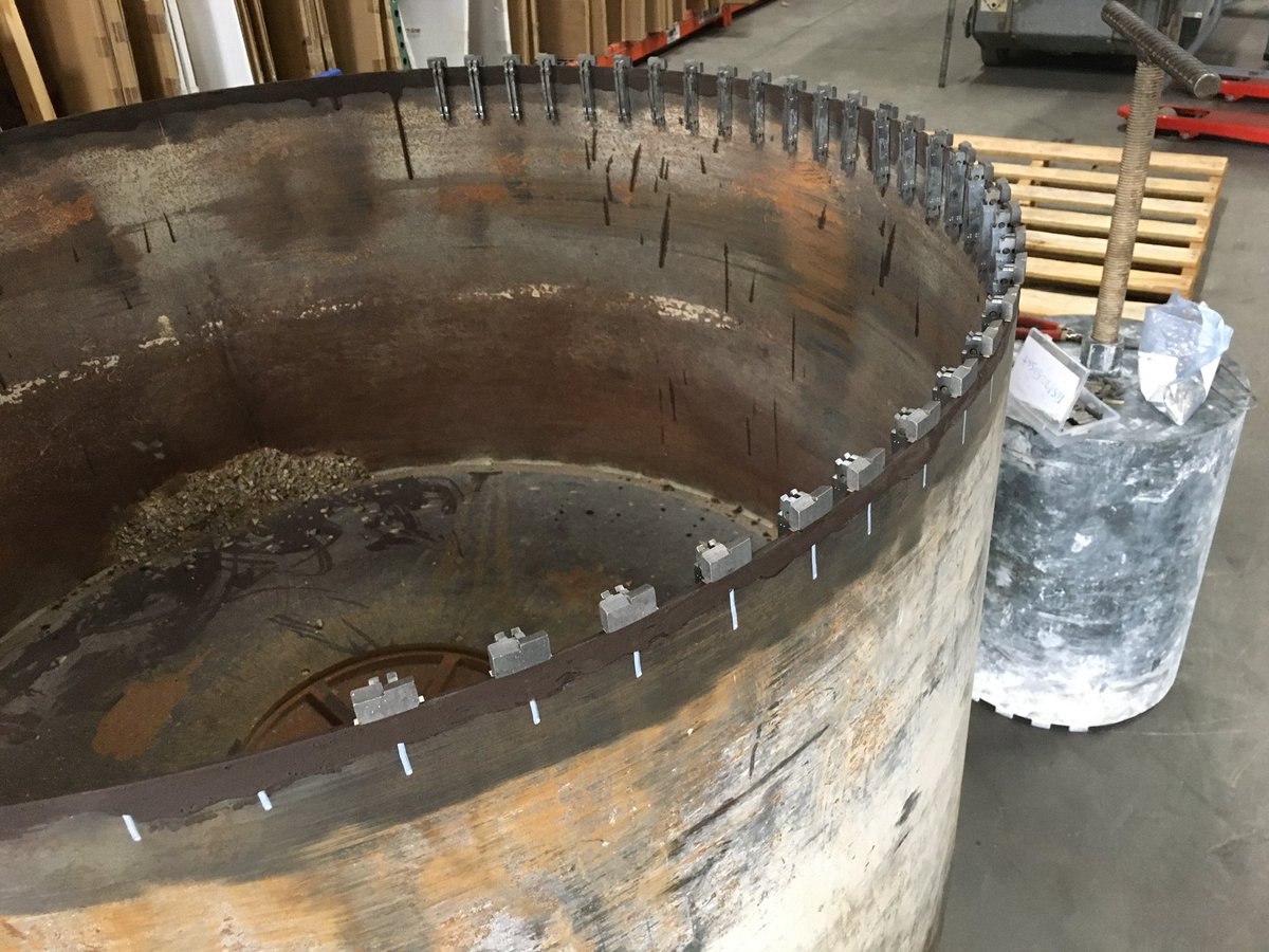 CycloneTexas's tweet photo. When you need large diameter core bits retipped quickly with quality diamond segments choose Cyclone Diamond Texas
#worldofconcrete #concretedrilling #concretesawing #diamondtools #concretecutting #cuttingtools #diamondblades #skillsanddrills #drills #dallas #constructionworkers https://t.co/rA4HC2CJUU