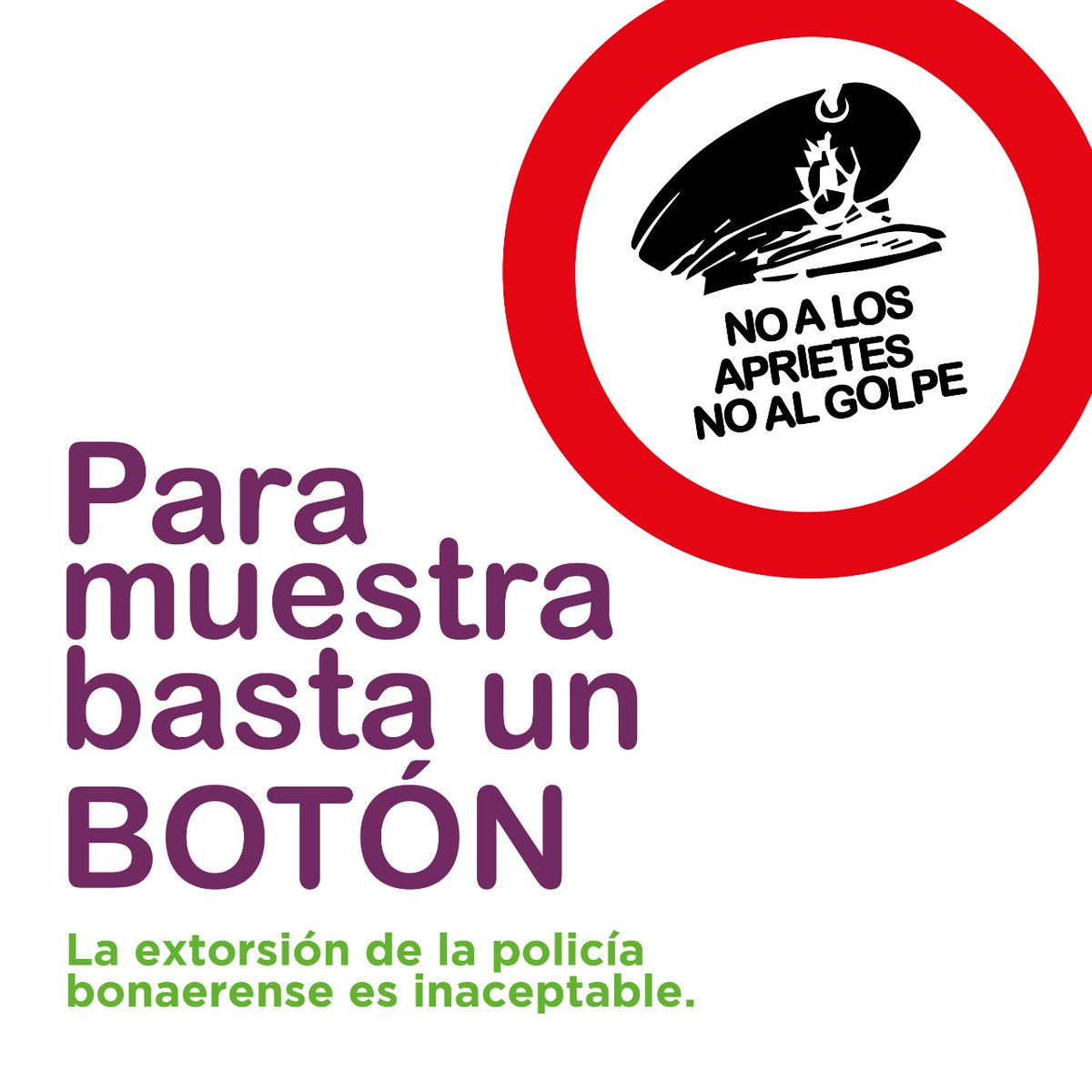 La24F's tweet photo. La extorsión de la policía bonaerense es inaceptable! https://t.co/LU0xWNVbyN