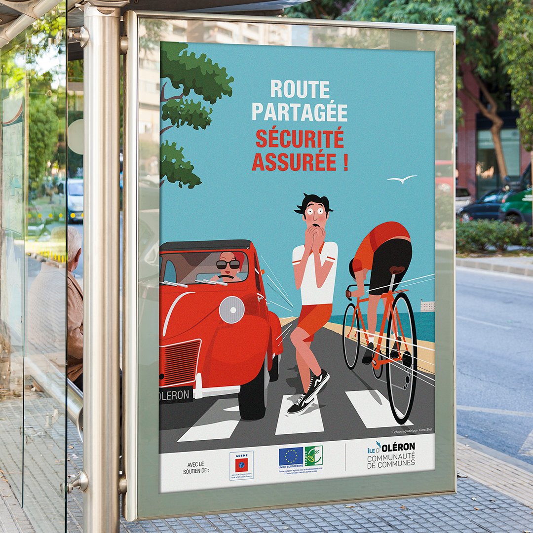 Qorashai's tweet photo. Encore un petit goût de vacances sur l’Ile d’Oléron…et de vigilance ! #oleron #iledoleron #velo #envelo #abicyclette #oleronisland #securiteroutiere #qorashai https://t.co/NWRsNsDLnQ