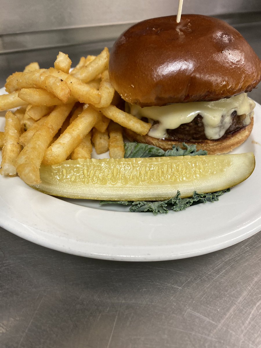 Today’s special is SO YUMMY🤩 Ask your server for our French Onion Burger — a grilled burger topped with sherry infused sweet onions &amp; Swiss cheese on a brioche bun! #stonebrooke