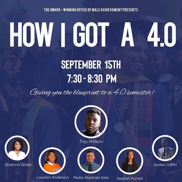 MalesofLU's tweet photo. Ain’t this what you’ve been waiting for? You ready? It’s 4.0 SZN 📚🔥 hosted by Man of the Year Troy Wilson @troytrendyme from the award-winning Office of Male Achievement.🏆 Learn how to earn A’s and still live your best life.💯 https://t.co/ZybUXDIAW7