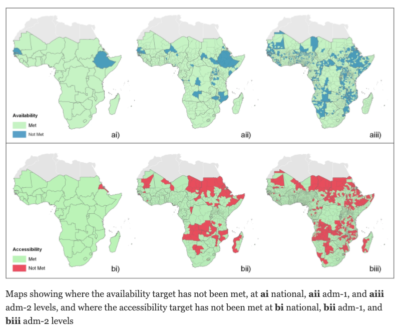 AleDemogr's tweet photo. Why is subnational resolution is so important? Maps depicting travel-time to nearest hospital and the 2015 pregnancies per km2 from https://t.co/cSusDHy8cM https://t.co/mxaMSEOpKH