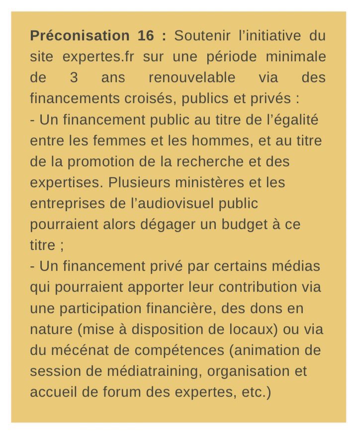 Les_Expertes's tweet photo. 📋 La députée @celinecalvez a rendu à @R_Bachelot et @1ElisaMoreno un rapport sur la place des femmes dans les médias.

👉 A consulter ici : https://t.co/5pQtdHA2cX

✅ Sa préconisation 16 : soutenir le site des Expertes. 👍 https://t.co/ogn6gDiwxH