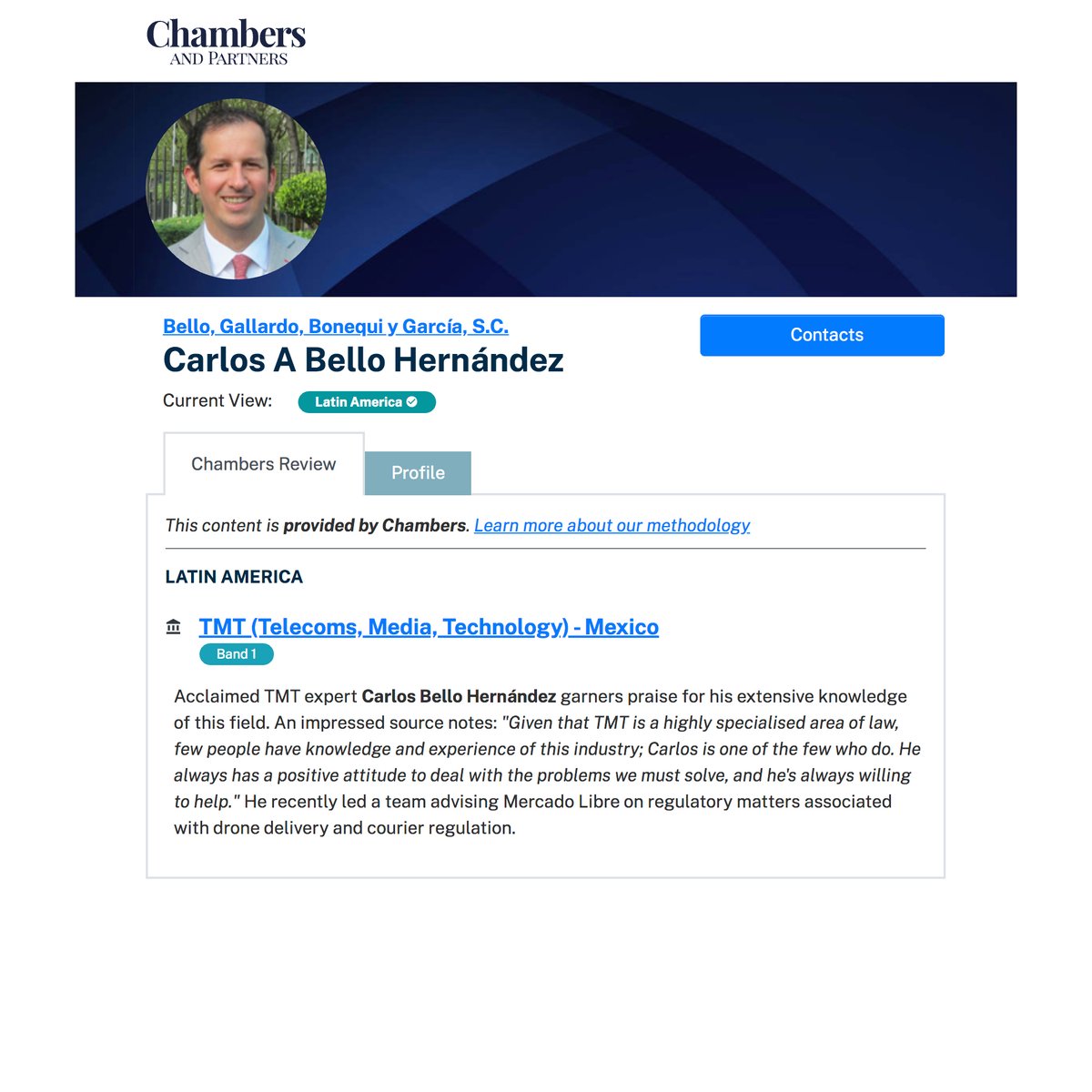 BGBGlaw's tweet photo. Acclaimed TMT expert Carlos Bello (@carlitosbello) was TOP RANKED in Chambers Latin America 2021 (@ChambersGuides), #BGBGLaw partner head of TMT.

https://t.co/3I4oaUwNJM

The only firm with three lawyers ranked in #TMT.

Congratulations 👏 https://t.co/xf5RUykiFk