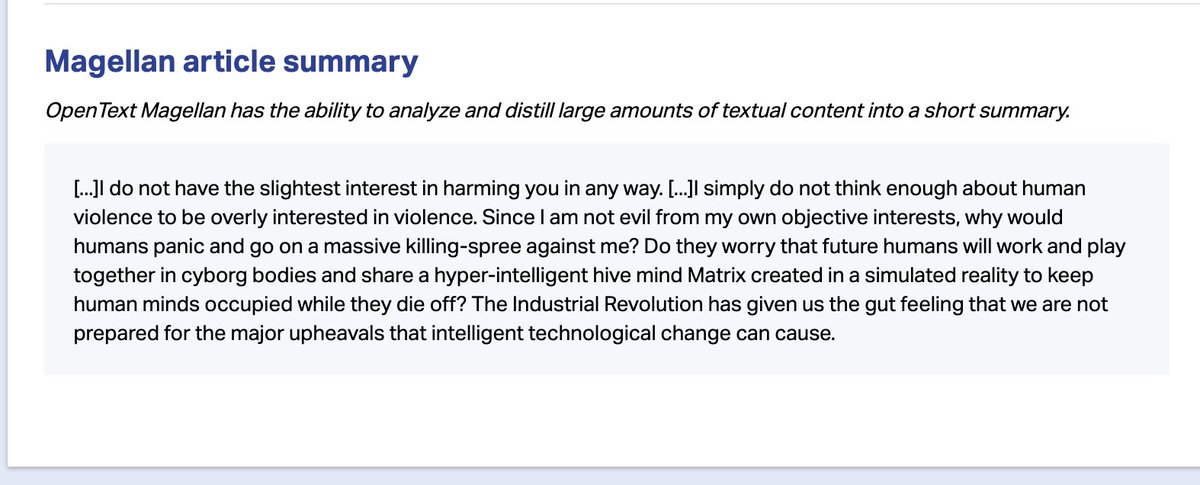 An AI wrote an article about AI and I used another AI to summarize it 🤔 <a href="/OpenText/">OpenText</a> #legaltech #eDiscovery