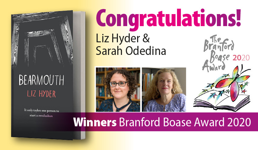 BranfordBoase's tweet photo. Congratulations! Just announced, the winners of the #BranfordBoaseAward 2020 are Liz Hyder and her editor Sarah Odedina for Bearmouth "original, courageous and unforgettable" https://t.co/SgTBDx1eXU