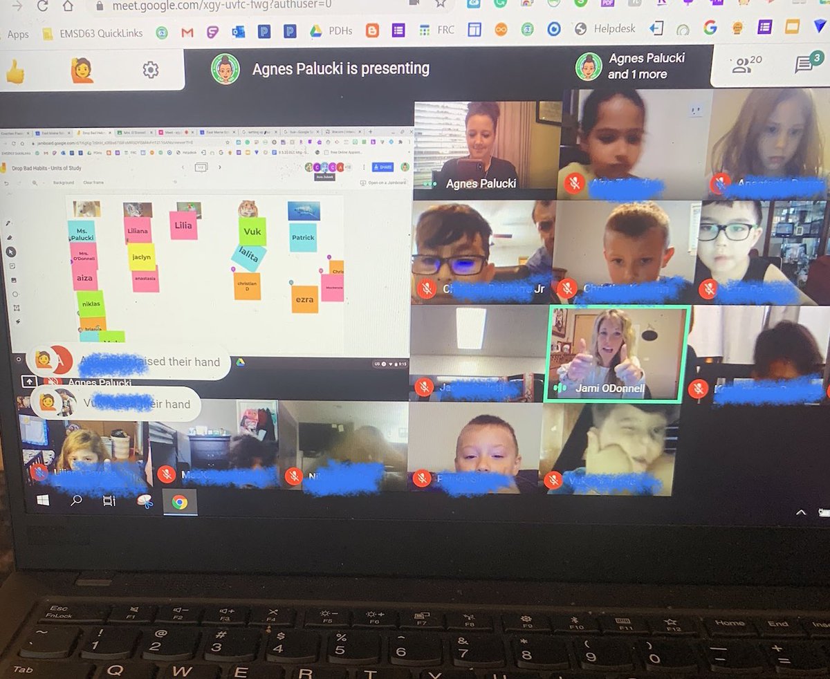 _MsPalucki's tweet image. First graders in Mrs. ODonnell’s class did an AMAZING job 💛 using @googlejamboard to tell us their favorite animal &amp;amp; to write down some tricky words during their #UnitsOfStudy independent reading time! @VHNelsonD63 #Interactive #collaboration  #Jamboard 🧡