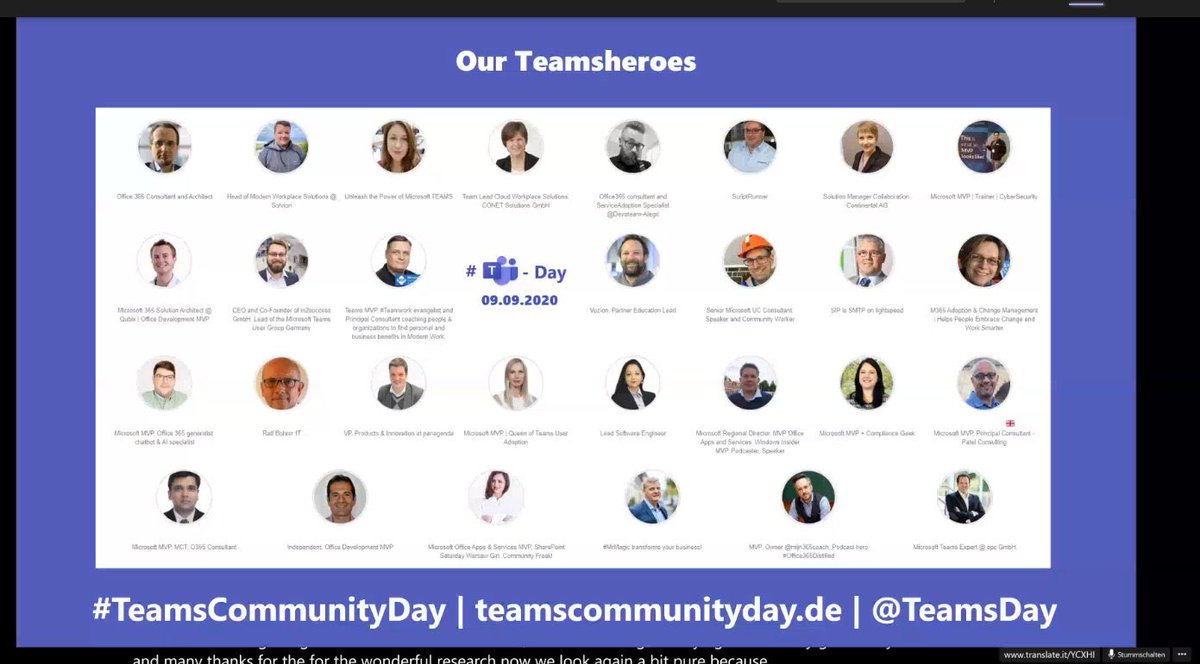Here we see all #Teamsheros of #TeamsCommunityDay the tour!

<a href="/lauriepottmeyer/">Laurie Pottmeyer</a> @teamsday <a href="/MicrosoftTeams/">Microsoft Teams</a>  <a href="/MicrosoftDE/">Microsoft Germany</a>