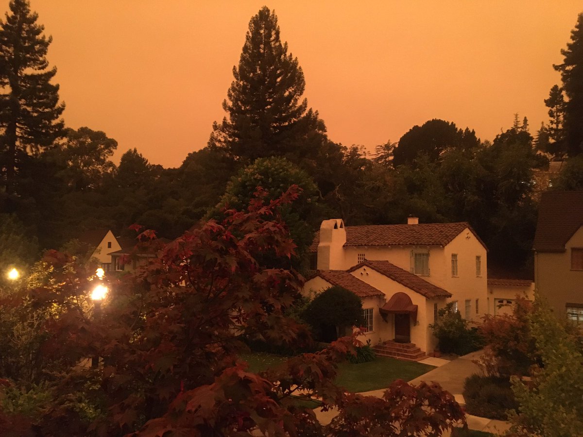 10am Oakland today. It is more orange in person.