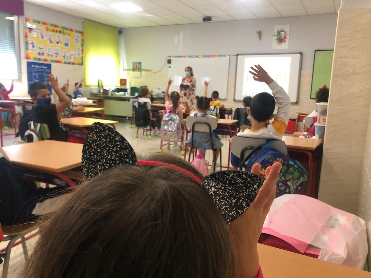 SalesianosPiza's tweet photo. Esta mañana hemos empezado las clases en Infantil y Primaria. Aquí tenéis alguna foto de #Primaria #EP #VueltaAlColeSegura @SalesianosSSM https://t.co/WR7WKRQKUH