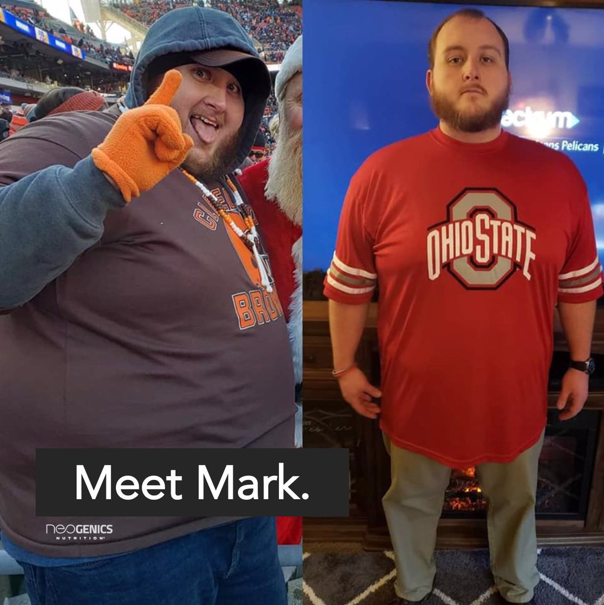Neogenics_'s tweet photo. 110 pounds lighter. Neogenics Brand Ambassador, Mark Lake, has made his change for good. Get started making YOUR change for good with Neogenics. Learn more at https://t.co/JX2p9BPT58
#WeightLossWednesday #WeightLoss #NationalSelfCareMonth #FindYourFeelBetter #MyChangeForGood https://t.co/OZWSgRcp3l