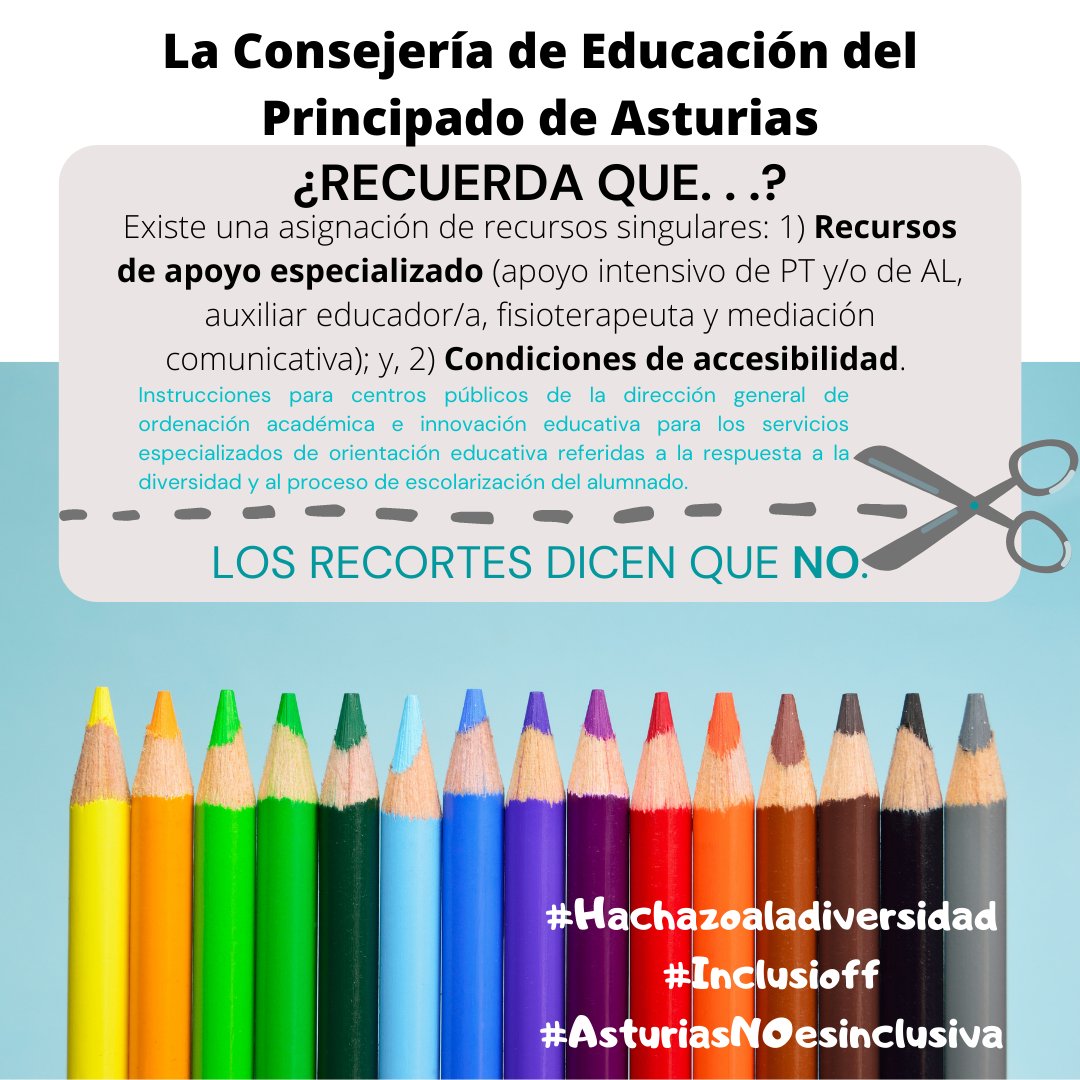 Rous60449722's tweet photo. #Hachazoaladiversidad
#Inclusioff
#AsturiasNOesinclusiva
@AdrianBarbon 
@CelaaIsabel 
@Educastur https://t.co/jZ6ywrki14