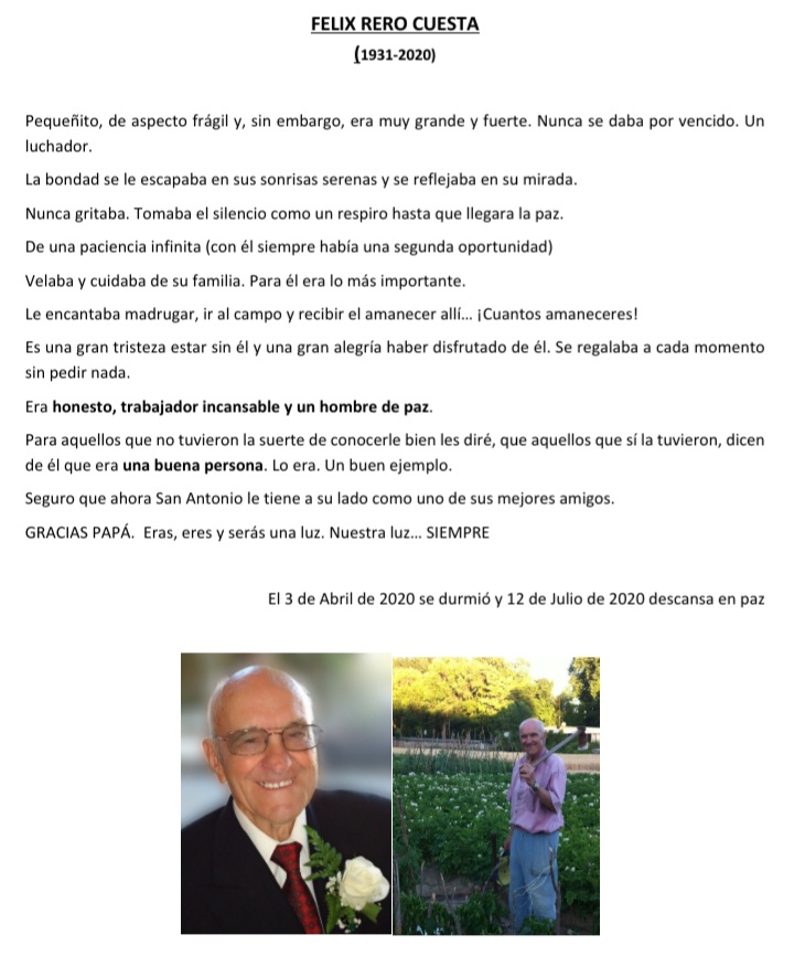 Anitabel1972's tweet photo. A mi padre también le apagó la vida el coronavirus
No pude estar a su lado, acariciarle o darle un beso de despedida.
Estuve con él en la mayor, y peor, de las distancias...
No le dije adiós y nunca se lo diré... https://t.co/7P4GEIqqUG