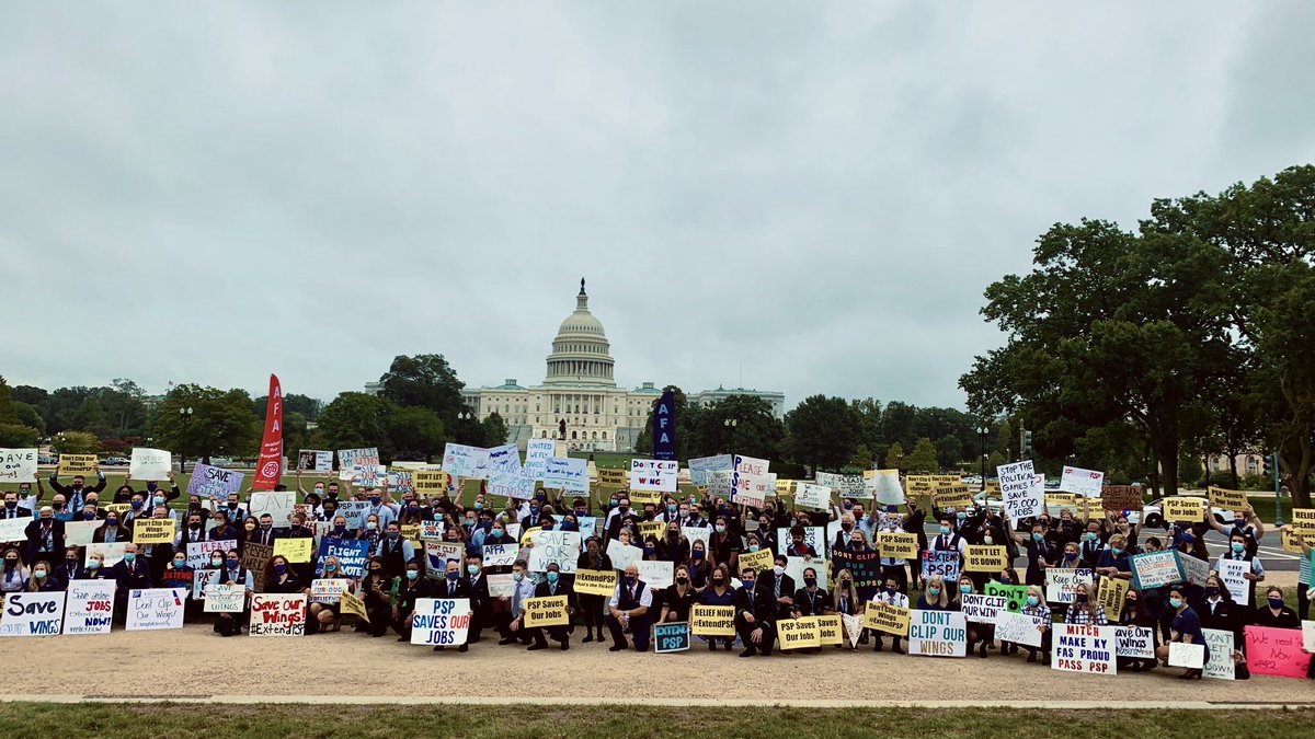 Sheba_Springer's tweet photo. Flight Attendants and aviation workers are facing massive layoffs on Oct. 1 if Congress does not act. @SenToddYoung @SenatorBraun @timkaine @MarkWarner pass #ReliefNow to save my job, healthcare, &amp; the joy of serving my community! #ExtendPSP #WeAreMoreThanABalanceSheet https://t.co/d44xzpVhJN