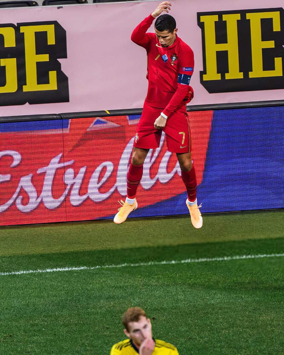 Cristiano Ronaldo's two goals against Sweden were his 24th brace for Portugal He has more braces than any other current Portugal player has goals.think about it! ... just imagine if he'd scored one more goal in each of those (bracing) games 