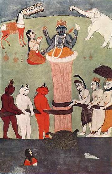 You may have heard about the dual between Devas and Asuras during "समुद्र मंथन" in the Shiva PuranaAccr to the प्रसंग when Humans asked for their share of the अमृत, it was said that the Amrit was too potent for humanity but the last drop of the Amrit was used to grow Marijuana