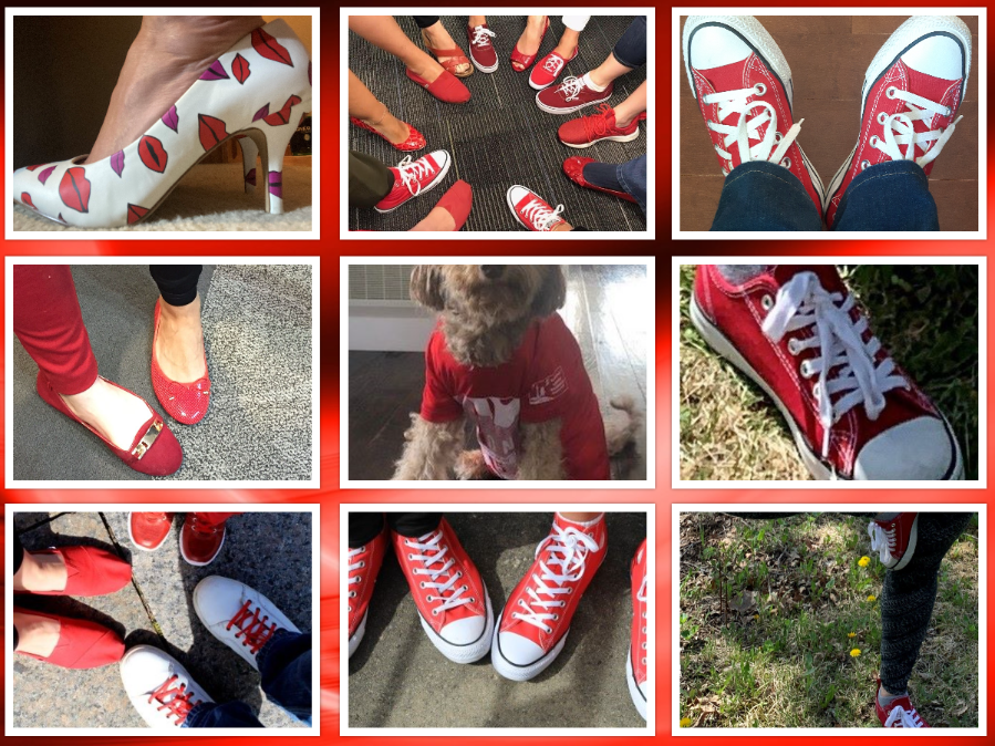 fasdhamiltonca's tweet photo. Red Shoes from your Ontario FASD workers. #ThinkFASD #FASDIs #RedShoesRock #FASD https://t.co/ZUoZhGwHMO