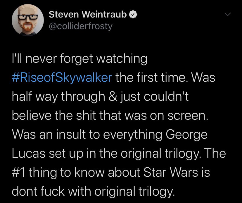 So this is  #film journalism nowadays, huh? From one of the legitimate sources, no less. Not a fandom troll. Incredibly, astonishingly *yikes.* 1. Spreading vitriol & negativity about behind the scenes, rather than showing an interest, breaking things down, or just *reporting.*
