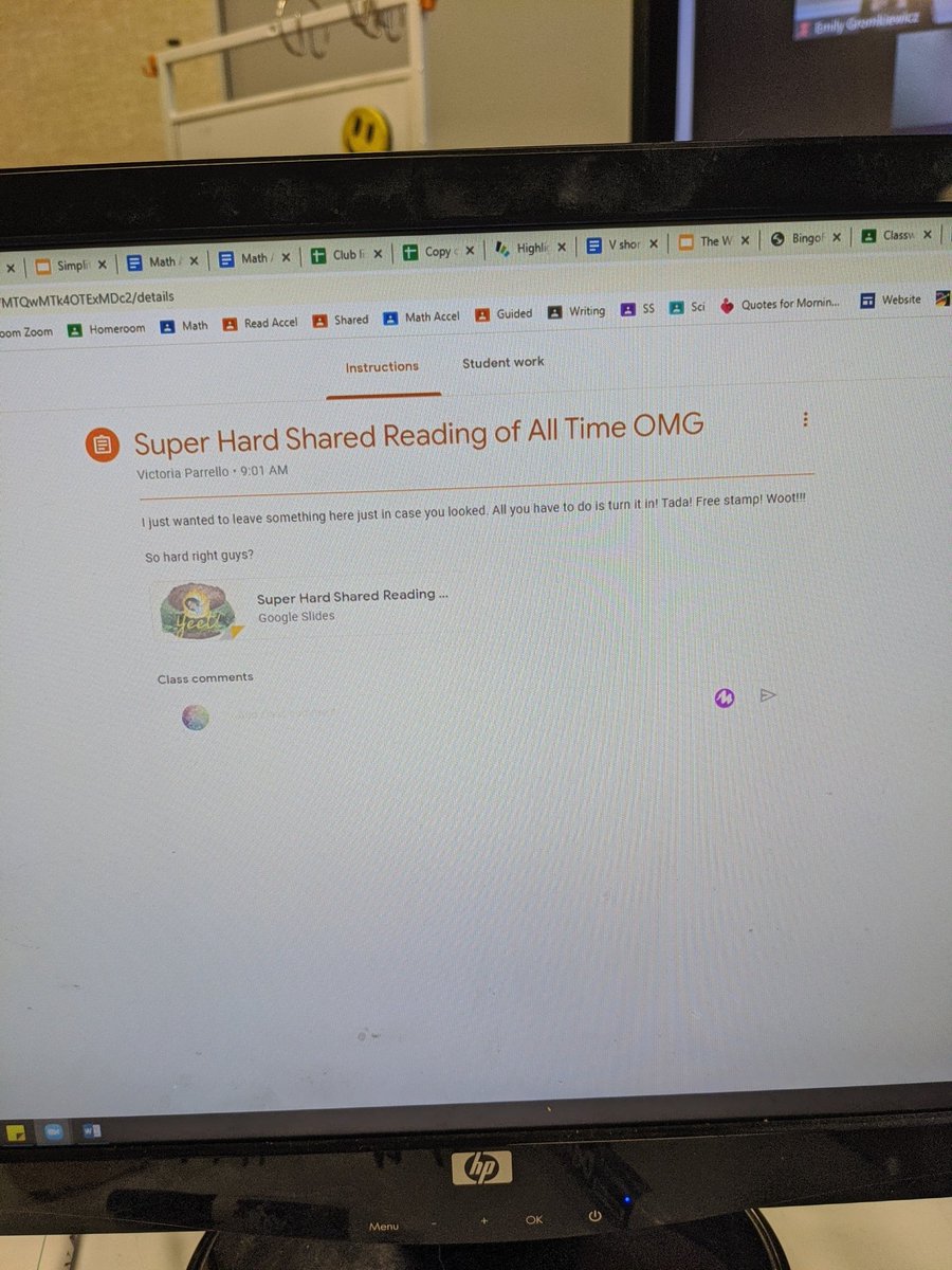 ParrelloPuzzle's tweet photo. I am so proud of all my 6th graders' perseverance during map testing. So I created a small inside joke assignment for them to find on their Google classroom. Hopefully they aren't scared off by my title! https://t.co/UzvR3BBOF5