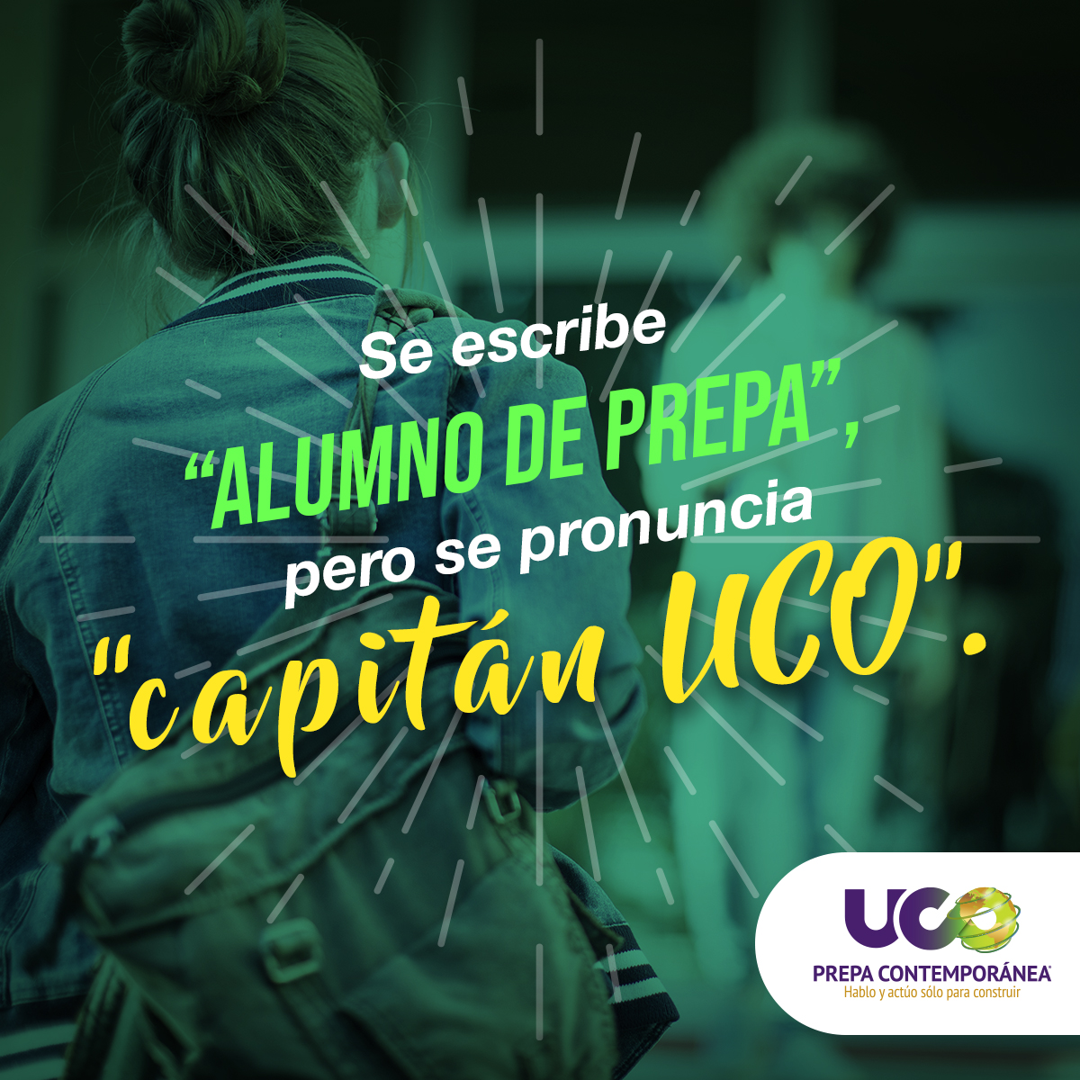 prepauco's tweet photo. La comunidad UCO está formada por verdaderos capitanes dueños de su propio destino e incansables en la conquista de sus sueños. 

#CapitanesUCO #PrepaUCO #Amigos https://t.co/X5ZXffX1LV