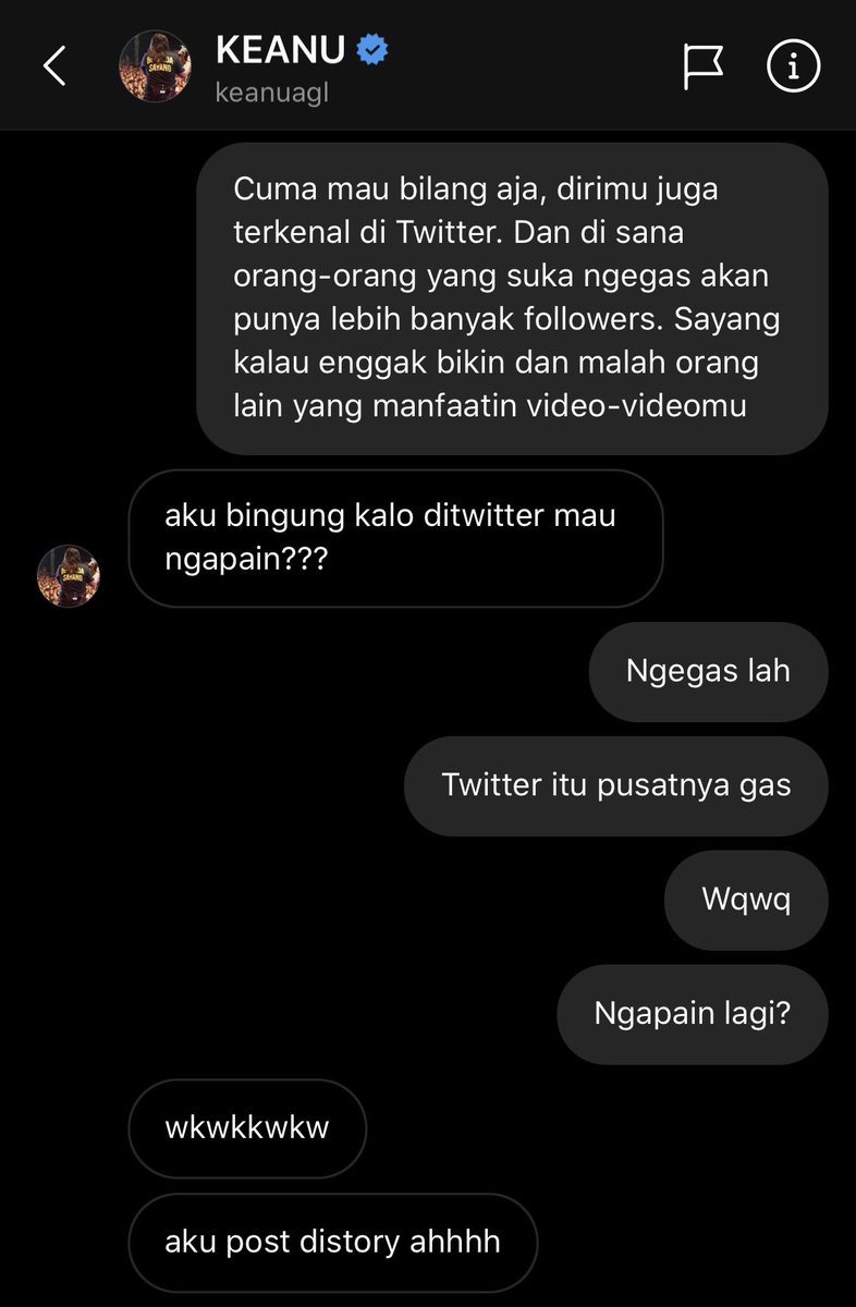 FiersaBesari's tweet photo. @aglkeanu Padahal berawal dari chat iseng 😌 Congrats https://t.co/9Uq46PS1jN