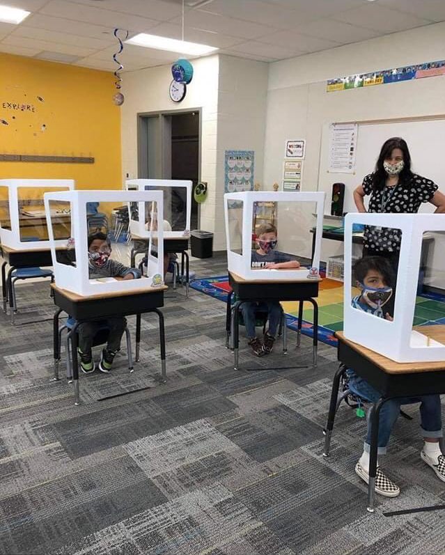 DropoutVision's tweet photo. This is fucking ridiculous. If the virus were truly a threat, there wouldn’t be any classes at all. What type of parents are okay with this? This is social conditioning... https://t.co/xYZymeUFpb