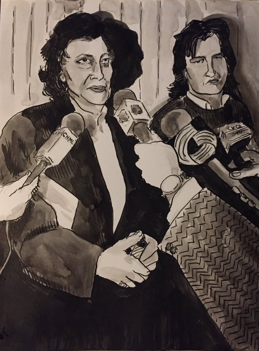 PeterLandau's tweet photo. Cathy Smith, Who Injected John Belushi With Fatal Drugs #obitpix #cathysmith #johnbelushi #artistsoninstagram #pensndink #inkwash #drawing #illustration #portrait https://t.co/VZiIr24mlG
