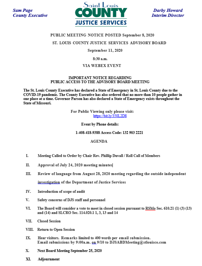 StlCoDJS's tweet image. Public Meeting notice.  bit.ly/350L2D8