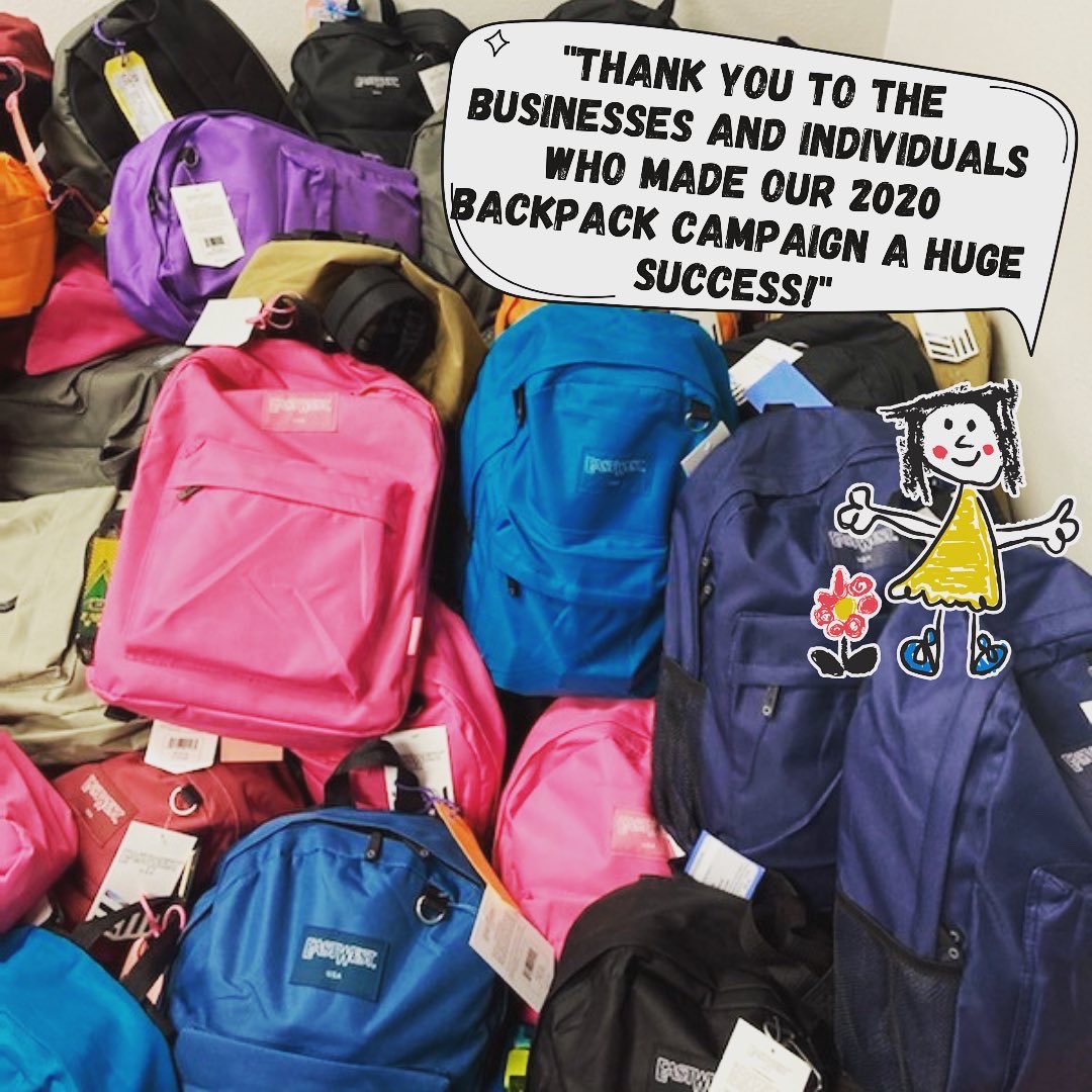 ShoesThatFit's tweet photo. Thank you to the amazing businesses and individuals who made our 2020 #BackpackCampaign a huge success! 287 backpacks filled with new shoes, socks and school supplies will be distributed to local students so they can #LEARN #PLAY and #THRIVE this school year! https://t.co/OPmRfxyI3U