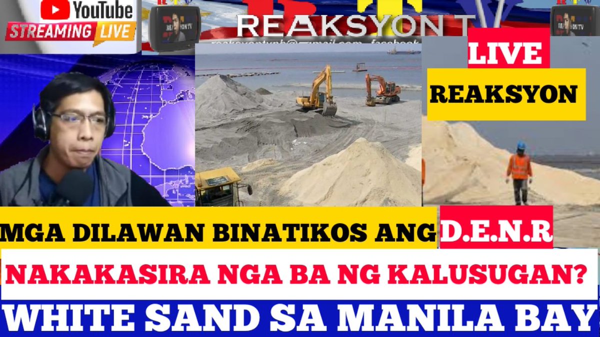 reaksyontv's tweet photo. DOH AT ILANG MGA SENADOR BINATIKOS ANG DENR SA PAGLALAGAY NG WHITE SAND ... https://t.co/YY0JDoo1Bh via @YouTube https://t.co/97bbpZTPvb