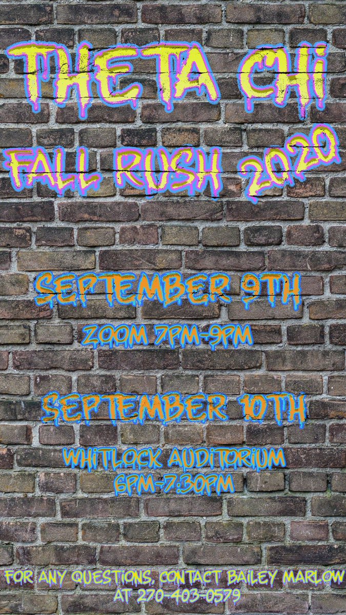 ThetaChiEKUHB's tweet photo. ⬇️This weeks rush schedule ⬇️ https://t.co/KwAo2z5CaG