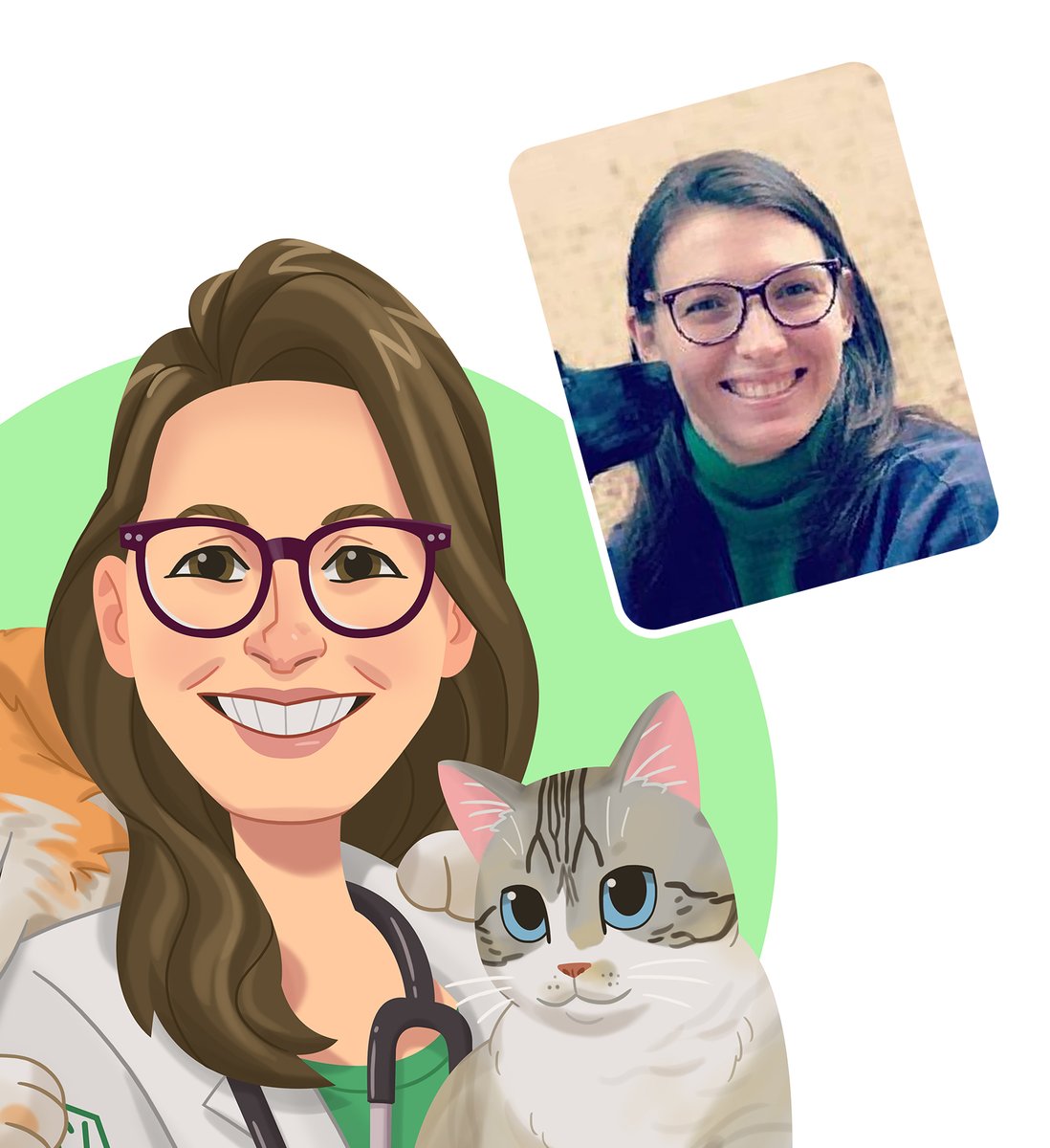 VineCM7's tweet photo. Cartoon illustration for veterinary Camila Vogt 😺
____
Ilustração Cartoon para a veterinária Camila Vogt 🐶

COMMISSION LIST OPEN!
vinecm7@gmail.com

#illustration #pet #pets #cat #dog #veterinaria #veterinary #gatos #animais #design #caricature #caricatura #portrait #draw https://t.co/w87Wio4RIy