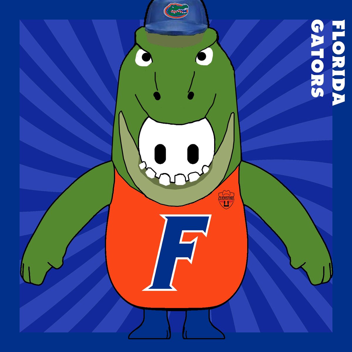 LevelNextNews's tweet photo. Meet Albert the Gator in Fall Guys bean form. Shoutout to Florida for their custom #CollegeFallGuys bean! https://t.co/RxItfRh7rx