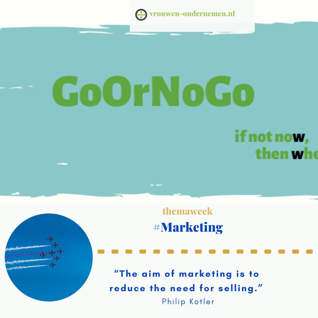 Hoe je het beste marketing kunt inzetten voor jouw startende onderneming? In het GoOrNoGo-programma kijken we samen met jou wat de slimste aanpak is!vrouwen-ondernemen.nl/wij-voor-jou/o…