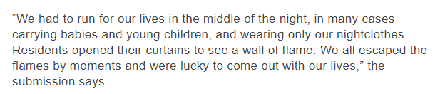 Cavity barrier issues a massive issue in the industry and this starkly shows why getting them wrong can be so dangerous, especially in a building which uses timber. Was a very narrow escape for residents: