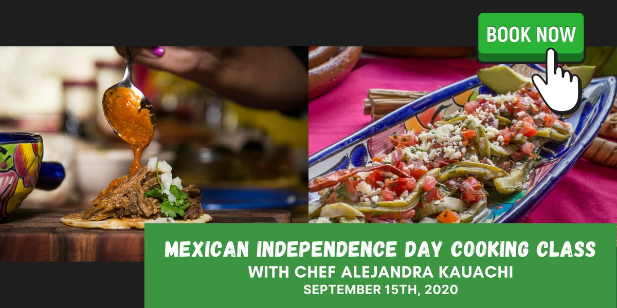 MexicoLindoCook's tweet photo. Would you like to spend Mexican Independence Day feasting on authentic Mexican delicacies?🇲🇽🍴 
There are still spaces available for our special Independence Day cooking class on September 15th! Don't miss out! Check pricing and availability at https://t.co/GuhL7ZSU7i
#Cancun https://t.co/sPv72TukDc