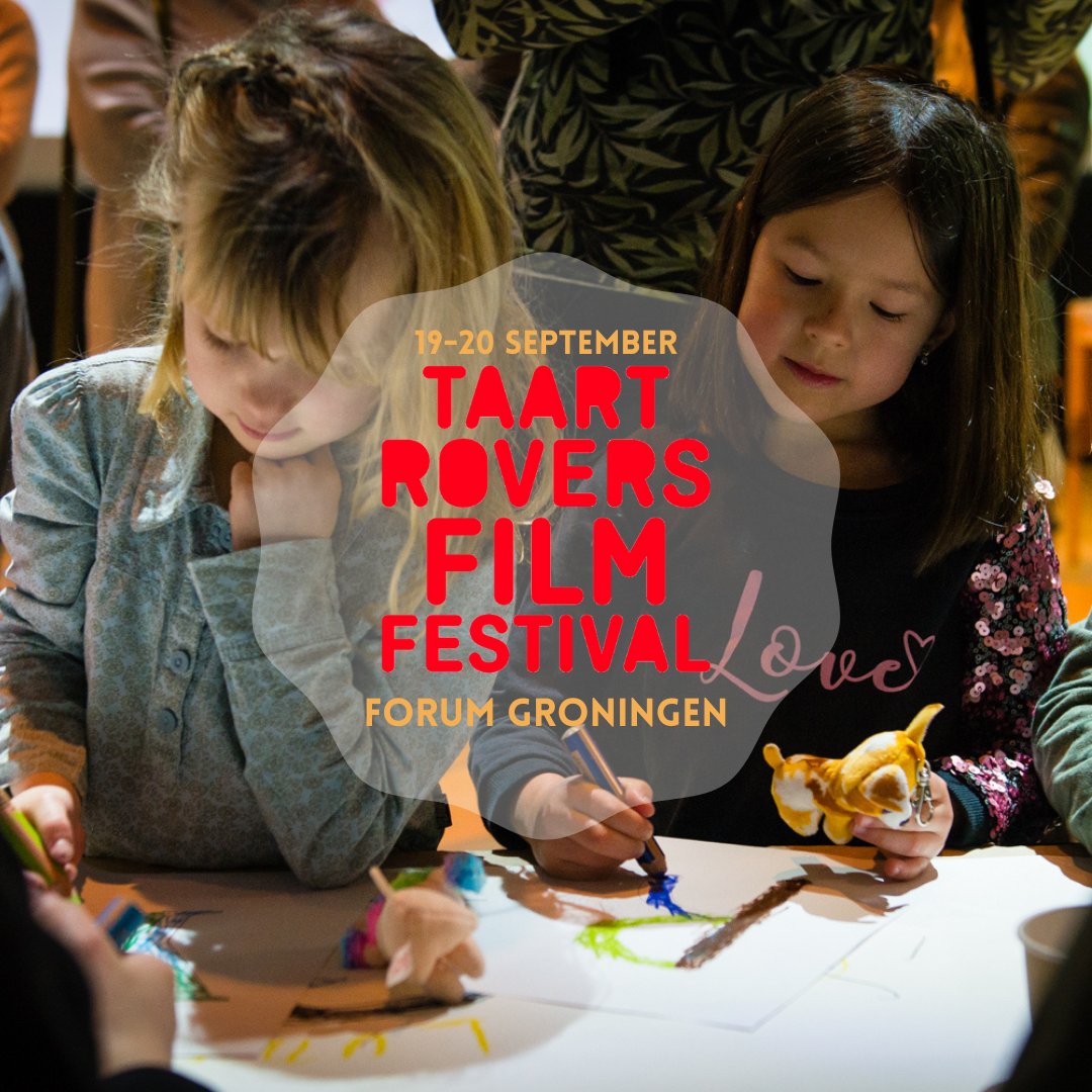 taartrovers's tweet photo. Zaterdag 19 en zondag 20 september beloven twee vrolijke festivaldagen te worden: Taartrovers Film Festival komt naar @forum_groningen Maak je klaar voor een weekend vol betoverende films...tot dan!
#taartroversfilmfestival https://t.co/UK7ZMnknVd