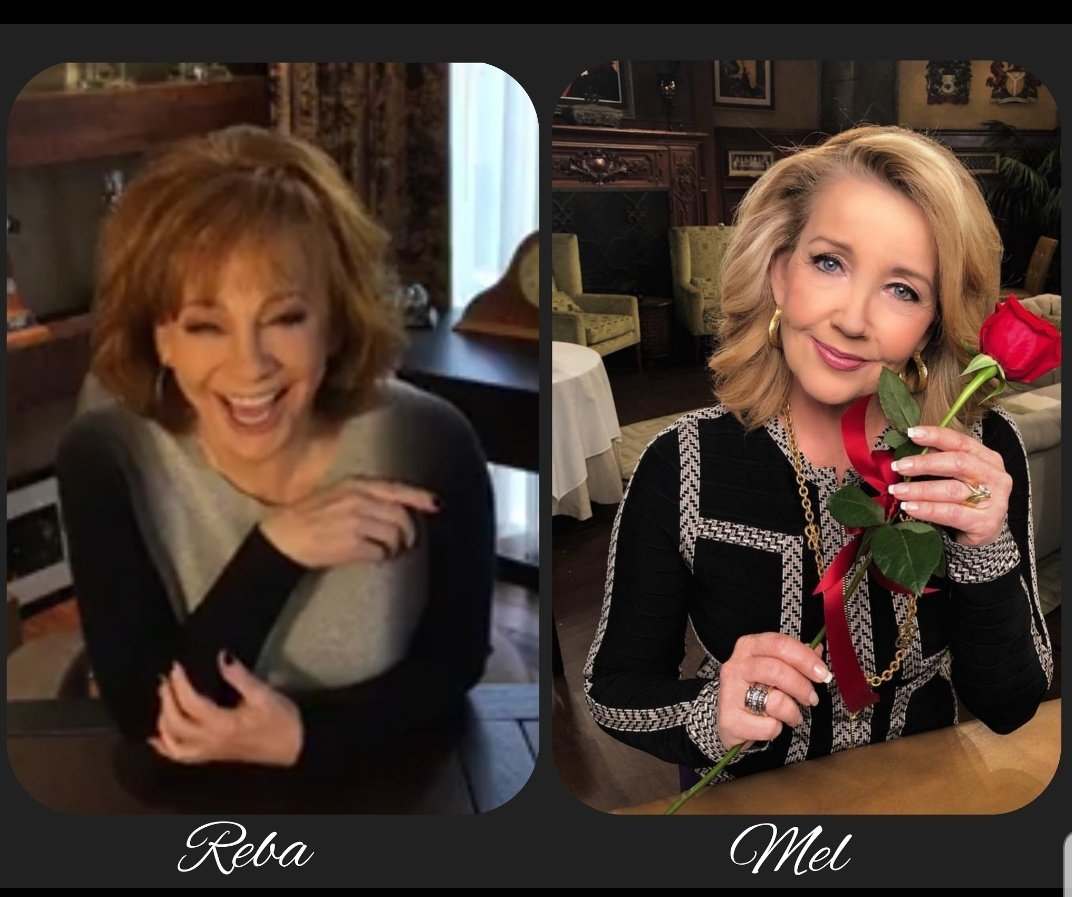 My Two Faves ..#WCW ..Celebrating @reba WithThe #RumorHasIt30👏🏻👏🏻👏🏻 & @MelodyThomasSco With The Release Of Her Memoir #AlwaysYoungAndRestless👏🏻👏🏻👏🏻 #Reba #YR