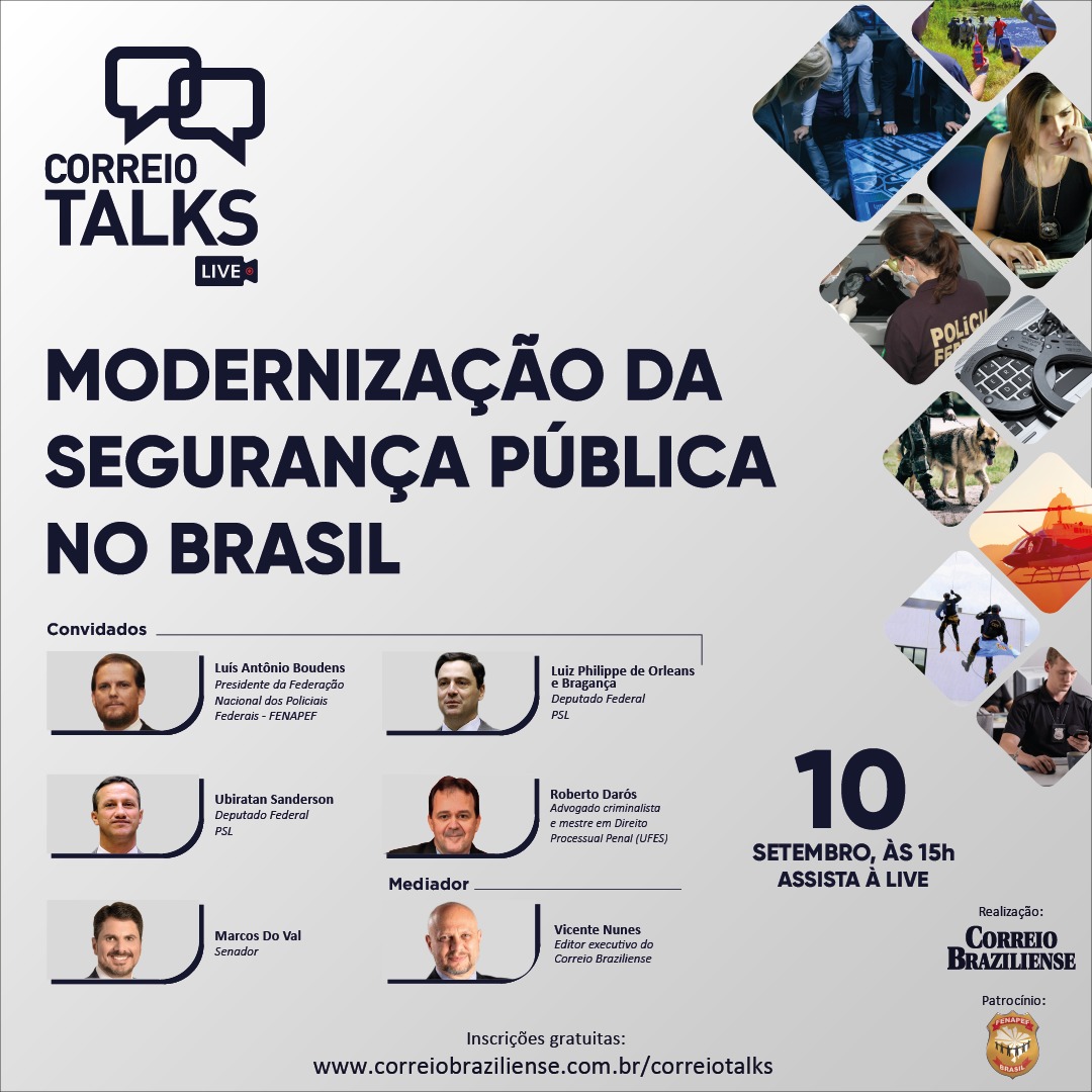 CleberAmaral_'s tweet photo. Amanhã o Correio Talks terá como tema: "Modernização da Segurança Pública". Às 15h começará o debate em ambiente virtual com a presença de grandes autoridades e especialistas da área. A @FENAPEF será representada pelo presidente Boudens. Participe! https://t.co/l7gcENc9sm https://t.co/nG3QxfCS6a