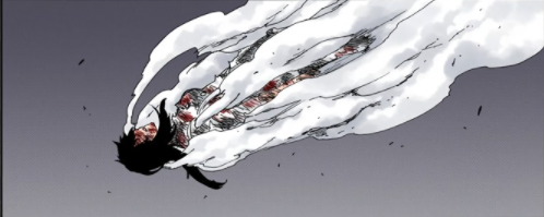 Mais c'est inutile car en fasse d'elle il y avait Komamura invincible à ce moment là, le combat ce finit donc par une défaite écrasant pour Bambietta ainsi que sa mort apparente.