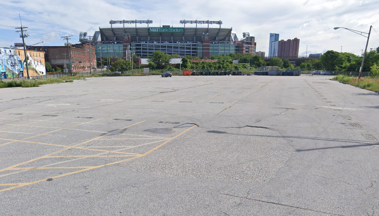  Give stadium's parking lot J a waterfront park with  @BmoreWaterTaxi service   #BMoreMD2026