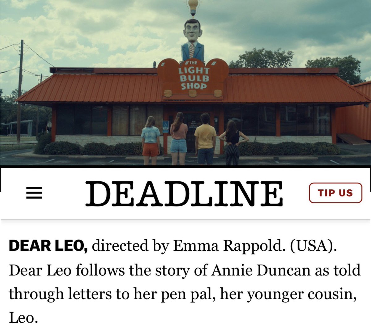 jillisyoung's tweet photo. Big News! Dear Leo will have its world premiere at @InsideOutTO in October! https://t.co/l9R43oG5QD