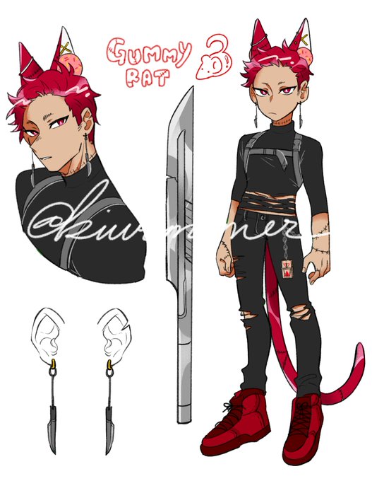 new sprinkit.... i have like 3 more after this one... 
tsuki's voice "i cant believe u made gummy rat hot"

In my defense, this was meant to be a guest adopt with a different food but I got attached to the design. 