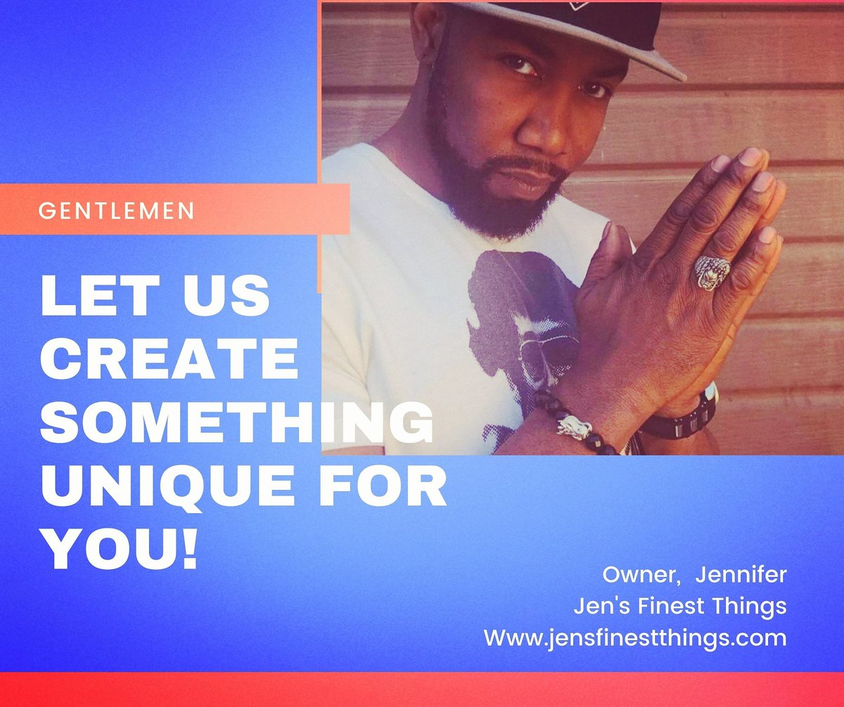 jensfinest's tweet photo. We do custom designs for Men
#jensfinestthings #beadedjewelryinfluencer #customizedbracelets #picoftheday #customnecklaces #cigarpoker #mensfashion #menrockbeads #fashionbloggers #jewelrymaker #jewelrydesigner https://t.co/MOvDRKEo7G