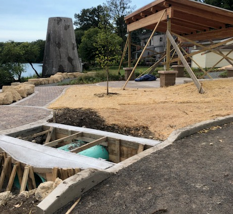 lith60156's tweet photo. 🐢 Turtle Island Update! 🐢

🌲 The contractor has been working on landscaping and constructing the pedestrian footbridge.

📅 We expect the project to be done in October.

📷 Read more and check out photos of its progress at https://t.co/2wuVl7kLR4!

#LoveLITH https://t.co/2bDUlYcB1v