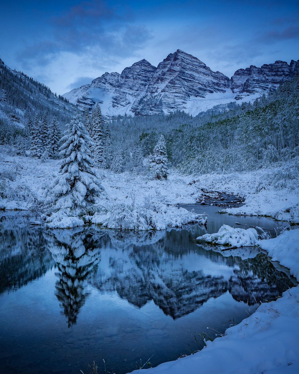 AspenSnowmass's tweet photo. Snowy morning magic at the Bells. ( 📷 : Tamara Susa ) https://t.co/kM5nY419zD