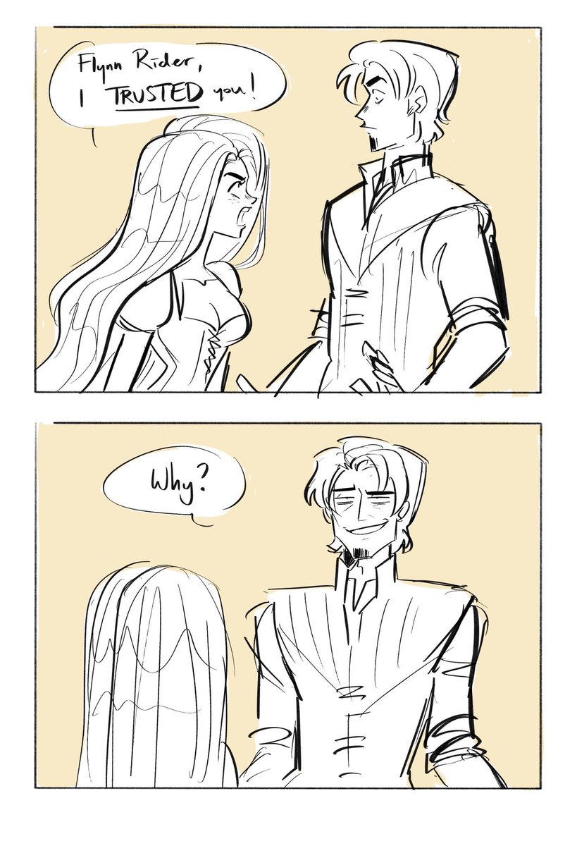 "i have made the decision to trust you"
"a horrible decision, really" 