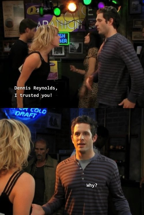 "i have made the decision to trust you"
"a horrible decision, really" 