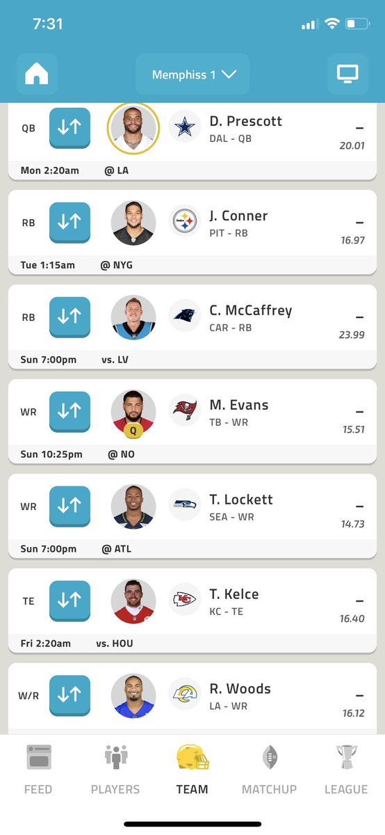 KimMeire's tweet photo. @NFLFantasy Drake or Woods? https://t.co/tuUwqTXSKL
